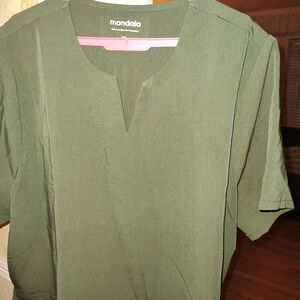 Mandala Olive Green Scrubs
